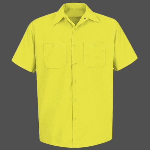 Men's Tall Enhanced Visibility Short Sleeve Work Shirt Thumbnail